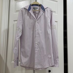 Perry Ellis Premium Slim Fit Shirt - Lavender and Charcoal